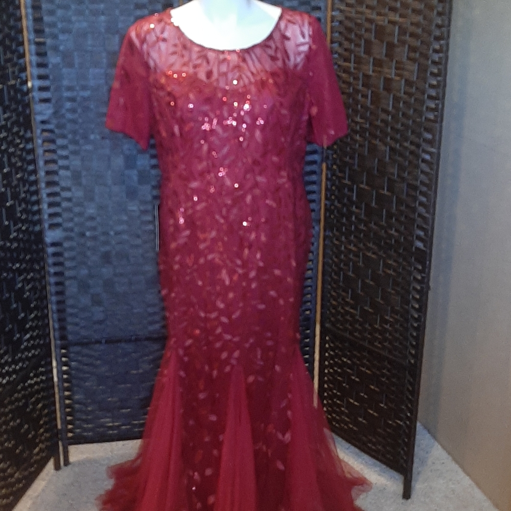 Sequence Fishtail Evening Dress